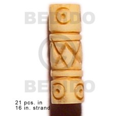 Natural antique bone tube groove Natural antique bone tube groove
