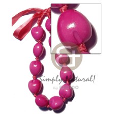 Kukui nut choker in Kukui nut choker in