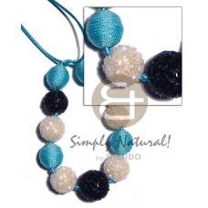 20mm 25mm round wrapped wood beads