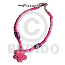 Fuschia pink 2-3mm coco heishe Fuschia pink 2-3mm coco heishe