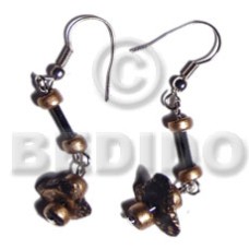 Dangling single row black coco Dangling single row black coco