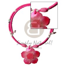 Pink 2-3mm coco heishe wire