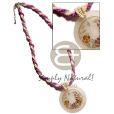 Twisted 2-3mm coco pokalet. lavender bleach cut