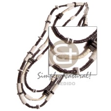 3 rows 2-3mm coco heishe