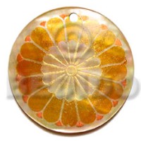 Round 40mm mop handpainted