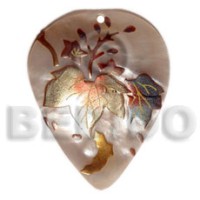 Teardrop 40mm hammershell handpainted