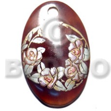 Oval 50mmx40mm blacktab shell Oval 50mmx40mm blacktab shell
