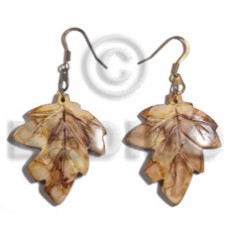 Dangling 35mm antique horn leaves