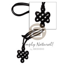 Celtic knot black carabao horn Celtic knot black carabao horn