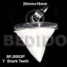 Encasted y shark teeth pendant Encasted y shark teeth pendant
