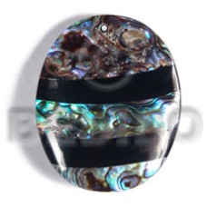 45mmx35mm laminated oval paua blacklip 45mmx35mm laminated oval paua blacklip