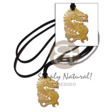 Mop dragon leather thong 41x25mm Mop dragon leather thong 41x25mm