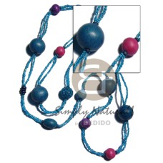 2 rows tassled baby blue 2 rows tassled baby blue