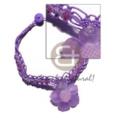 Lilac wax cord macrame choker Lilac wax cord macrame choker