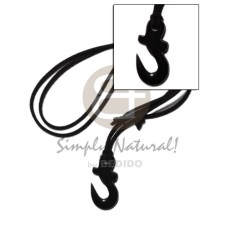 40mm black celtic carabao horn 40mm black celtic carabao horn