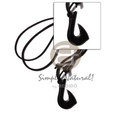 Black carabao horn hook 40mm Black carabao horn hook 40mm
