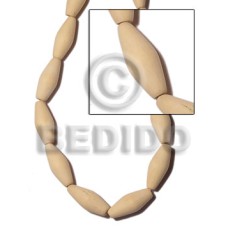 Natural white wood football 15mmx35mm Natural white wood football 15mmx35mm