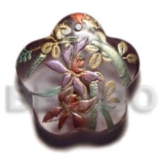 Scallop 35mm transparent violet resin Scallop 35mm transparent violet resin