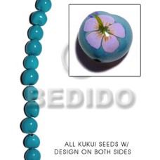 Kukui seed aqua blue Kukui seed aqua blue