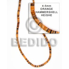 4-5mm hammer shell heishe orange 4-5mm hammer shell heishe orange