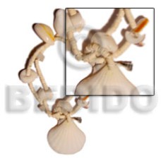 2 rows coco heishe bleached 2 rows coco heishe bleached