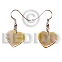 Dangling mop 30mm heart earrings