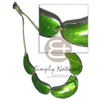 2 rows wax cord choker