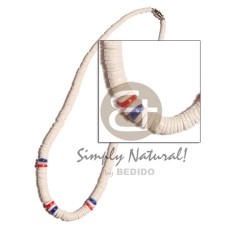 Graduated white clam red blue Graduated white clam red blue