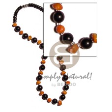 Black round buri beads Black round buri beads