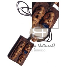 Clay tribal mask on 60mmx40mm Clay tribal mask on 60mmx40mm