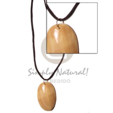 Cord polished 40mm oval Cord polished 40mm oval