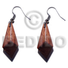 Dangling 30mmx13mm wooden earrings Dangling 30mmx13mm wooden earrings