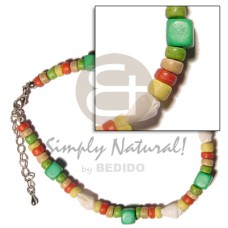 Yellored natural white green 4-5mm coco pokalet. Yellored natural white green 4-5mm coco pokalet.