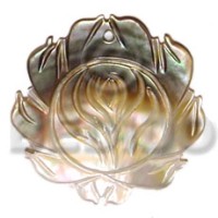 Carved black lip rose