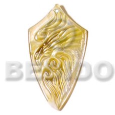Mop shield carving 45mm Mop shield carving 45mm