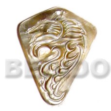 Blacklip carving 45mm Blacklip carving 45mm