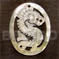Oval dragon carving 45mm Oval dragon carving 45mm