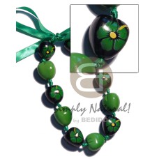 Kukui nut choker in Kukui nut choker in