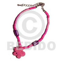 Fuschia pink 2-3mm coco heishe