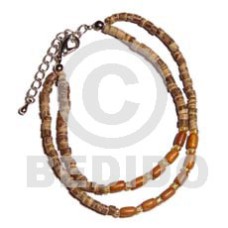 2 rows 2-3mm coco heishe 2 rows 2-3mm coco heishe