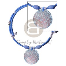 Aqua blue 2-3mm coco heishe Aqua blue 2-3mm coco heishe