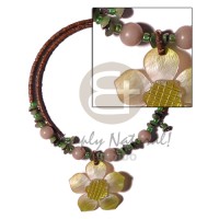 2-3mm reddish brown coco heishe