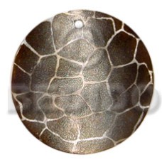 Round 40mm hammershell handpainted Round 40mm hammershell handpainted