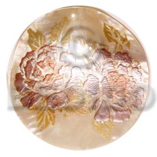 Round 40mm hammershell handpainted Round 40mm hammershell handpainted