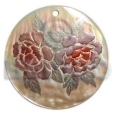 Round 40mm mop handpainted