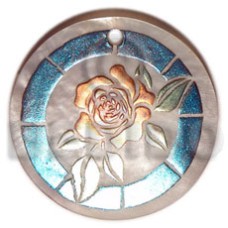 Round 40mm hammershell handpainted