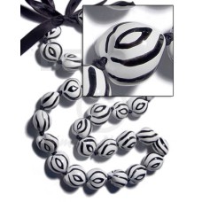 Kukui seeds in animal print Kukui seeds in animal print