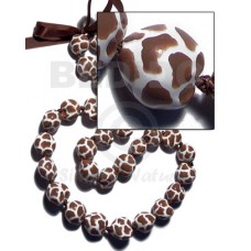 Kukui seeds in animal print Kukui seeds in animal print