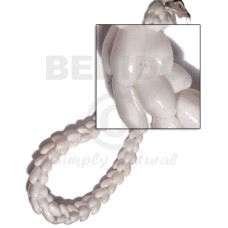 Beaded white bubbleshells 28 Beaded white bubbleshells 28