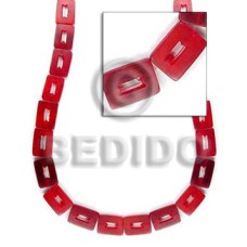 Red 25mmx18mm rectangular horn Red 25mmx18mm rectangular horn